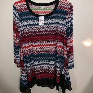 Women’s flowy striped blouse